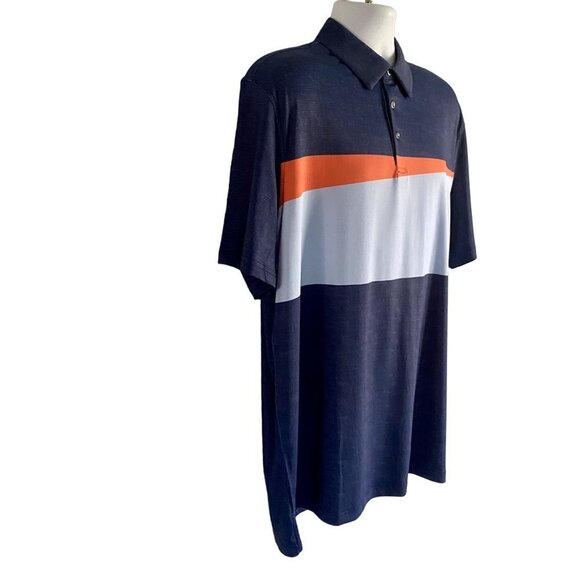 Chase54 Course Top Blue Orange Golf Polo Men's XL - Picture 4 of 9
